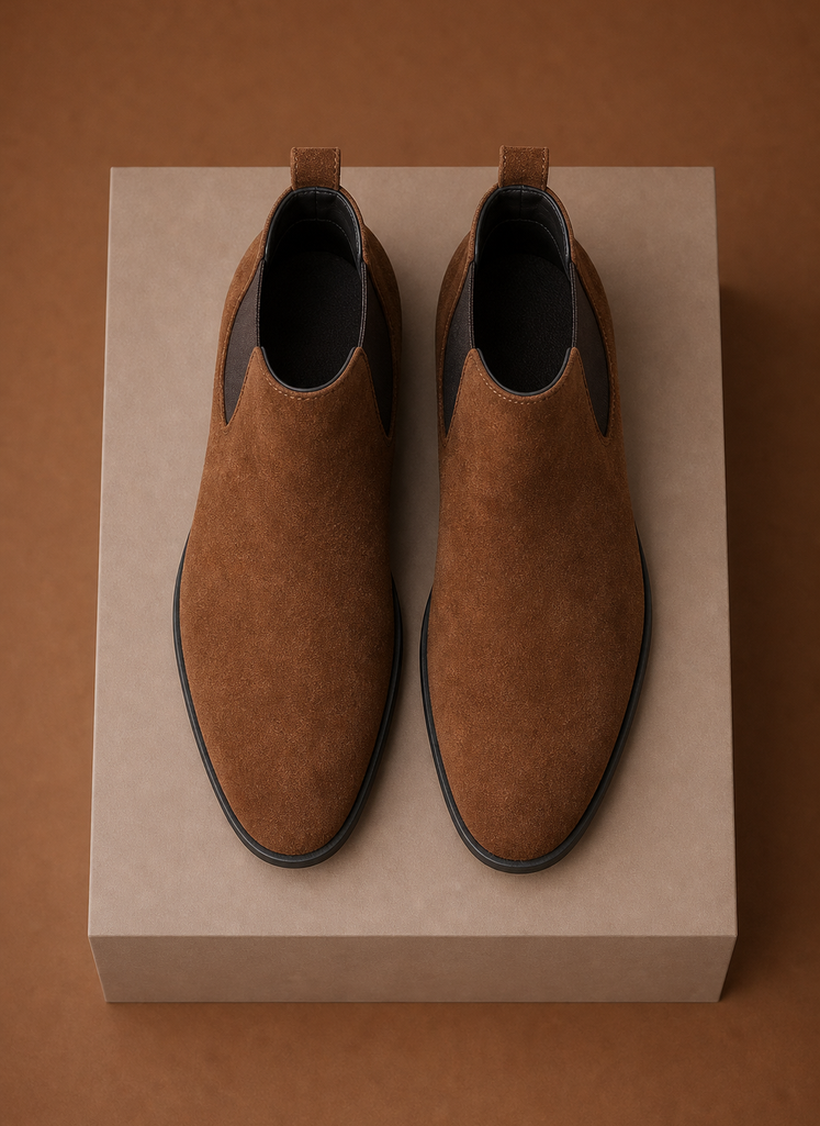 Men's Suede Chelsea Ankle Boots | Areleon
