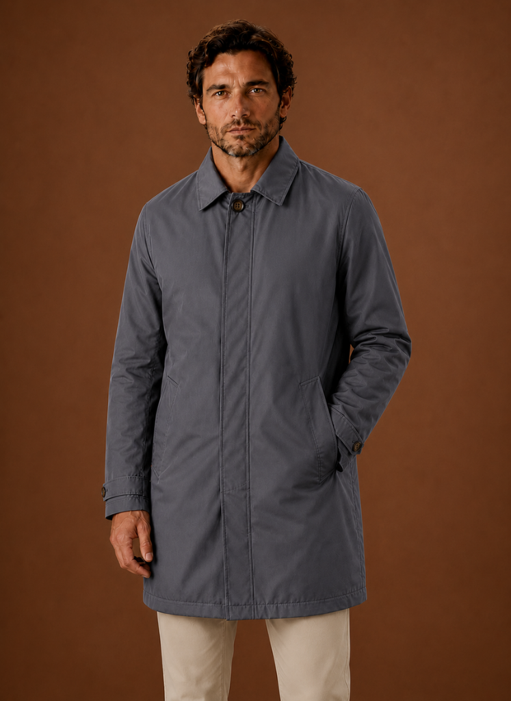 Men's Classic Trench Coat Lightweight Water-Resistant Jacket | Areleon