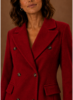 Women’s Double Breasted Coat – Long Tailored Winter Coat | Areleon