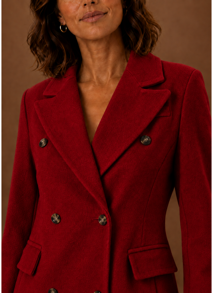 Women’s Double Breasted Coat – Long Tailored Winter Coat | Areleon